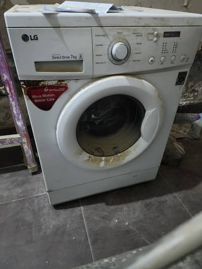 LG Front Load Washing Machine 7KG for Parts Drum Not Working