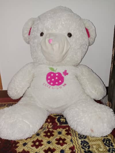 2.5 feet new white cute  teddy bear