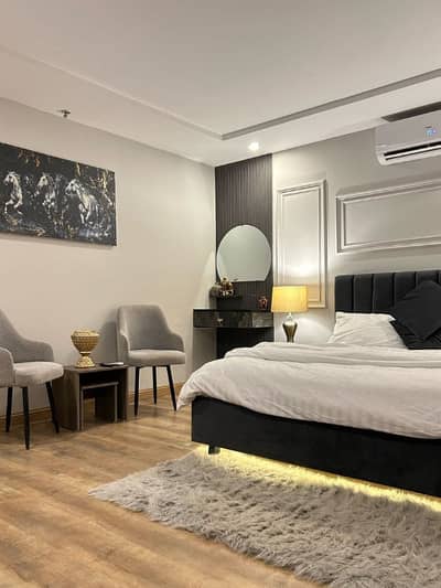 Daily basis, and weekly basis, Two bedrooms fully furnished luxury apartments available for rent Gulberg greens Islamabad