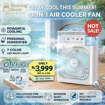 Portable Mini Air Cooler Fan with Humidifier for Summer Use