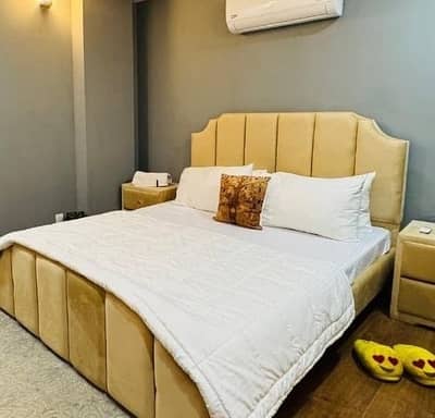 Daily basis, and weekly basis Two bedrooms fully furnished luxury apartments available for rent Gulberg greens Islamabad