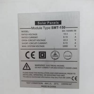 3×150 Watt Monocrystalline Solar Panels For Sale