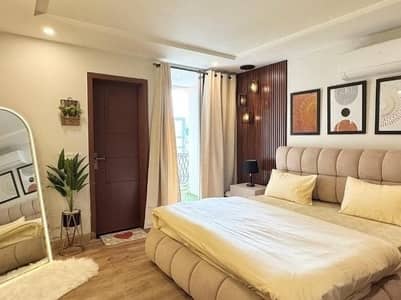 Daily basis and weekly basis, One bedroom fully furnished luxury apartments available for rent Gulberg greens Islamabad