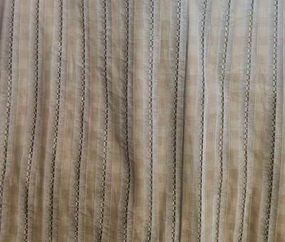 beige /off white velvet curtains pair