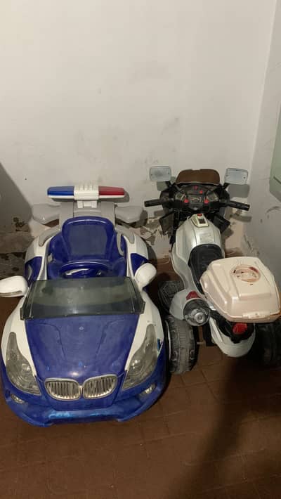 Kids Car and bike for sale