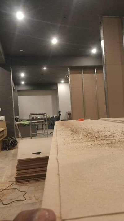 Gypsum board partition. glass partition gypsum board ceiling