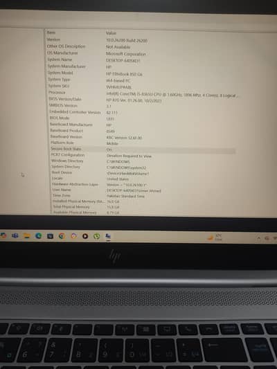 hp elitebook 850 G6 (15.6 inch).