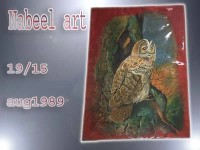 original oil painting 37 year old antique