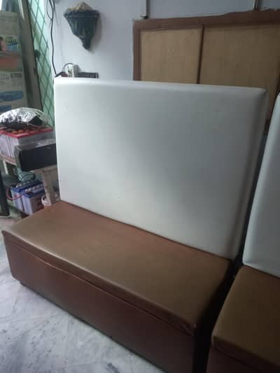 restaurant 3 seater high back sofas