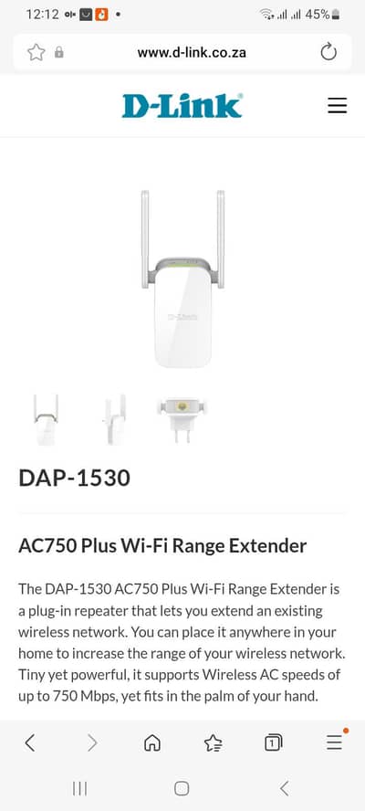 DAP 1530 WiFi signal Reapeter or Extender
