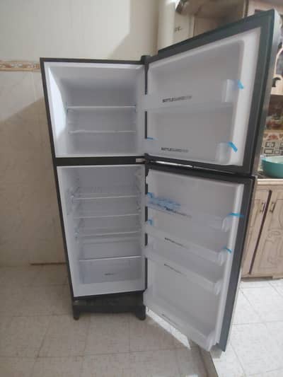 ​Haier Black Glass Door Fridge (HRF-346EPBA) – Brand New Condition!