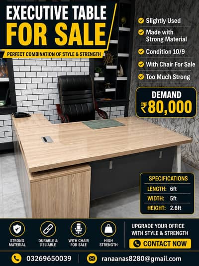 Executive table + executive Chair