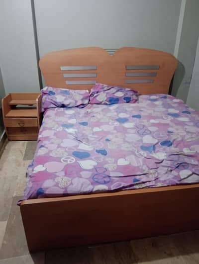bed with mattress