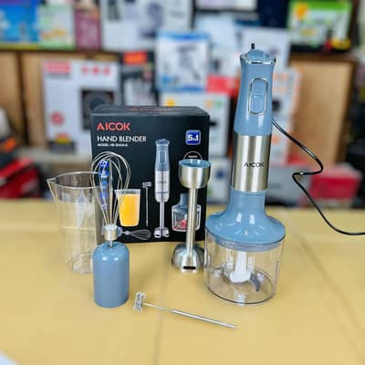 AICOCK HAND BLENDER 5IN1 VERY HIGH QUALITY. coffee beater chopper