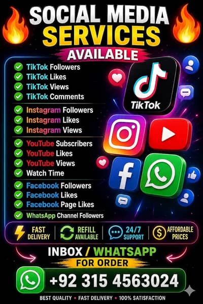 Social Media Boosting Services - TikTok & Instagram Real Likes & Views