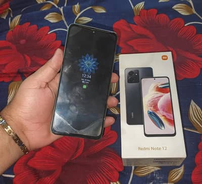 Redmi Note 12 6GB 128GB All Complete Box Condition 10/9 Urgent Sale