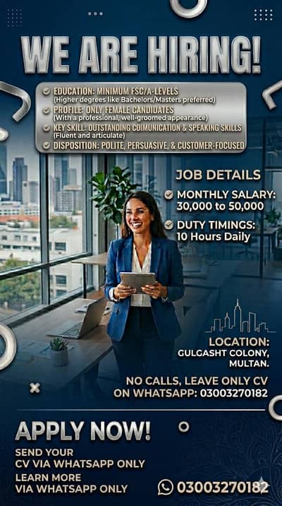 Female Candidates can only apply