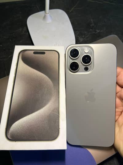 15 Pro Max with box | Natural Titanium