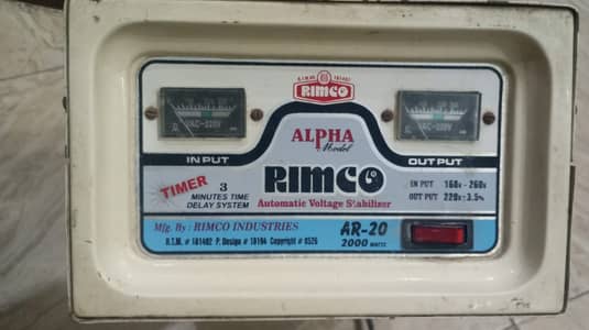 Rimco Stabilizer | 2000 Watts | Copper