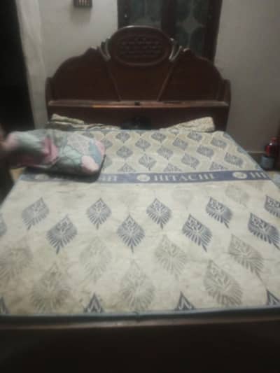 bed and dressing