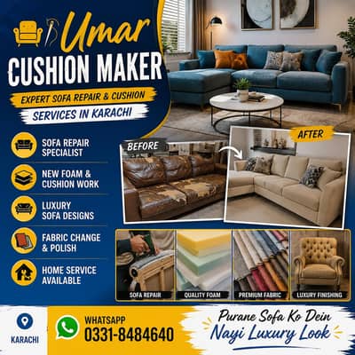 Sofa Repair / Sofa maker / Fabric change