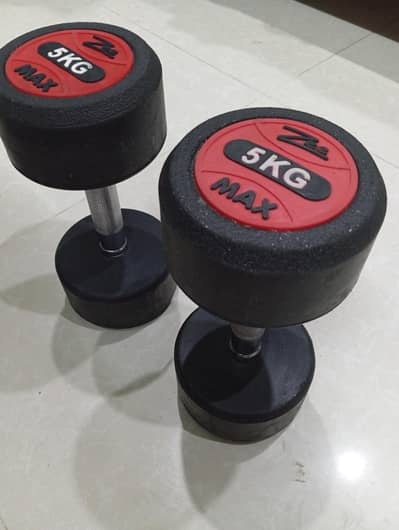 5KG DUMBBELL PAIR 1 DAY USED ONLY