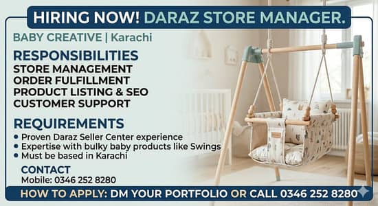 Daraz Store Manager (Karachi Based)