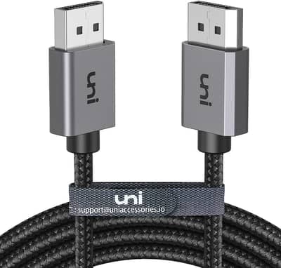 uni DisplayPort Cable 10 FT, 3m (4K@60Hz, 2K@165Hz/144Hz), 4K Display
