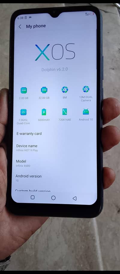 Infinix Hot 9 play good condition 10/9