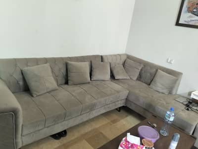 L shape sofa with sethi