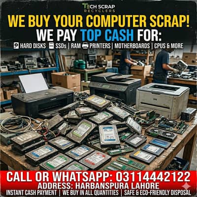 Sale Your Old Dead Laptop Computer Ram Harddisk