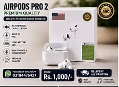 AirPods Pro 2 White  | New Condition | Best Sound Quality