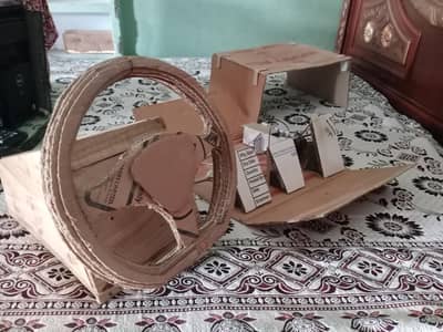 Gaming Steering wheel and pedals. Only 2 USB (Handmade)