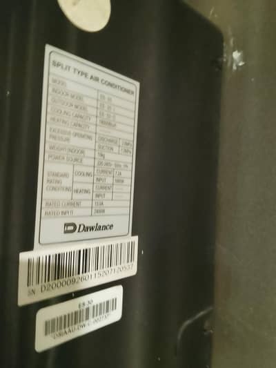 dawnlance 1.5 ton ac non inverter brandnew condition