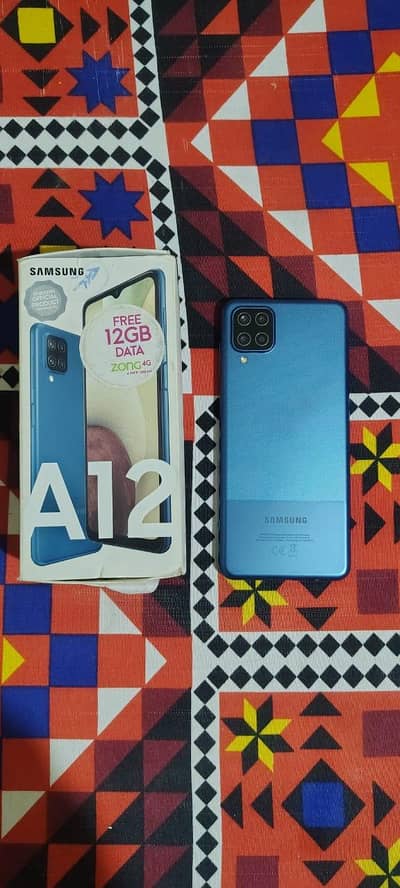 Samsung  A12 ram 4/128 03006937565 watsapp and call