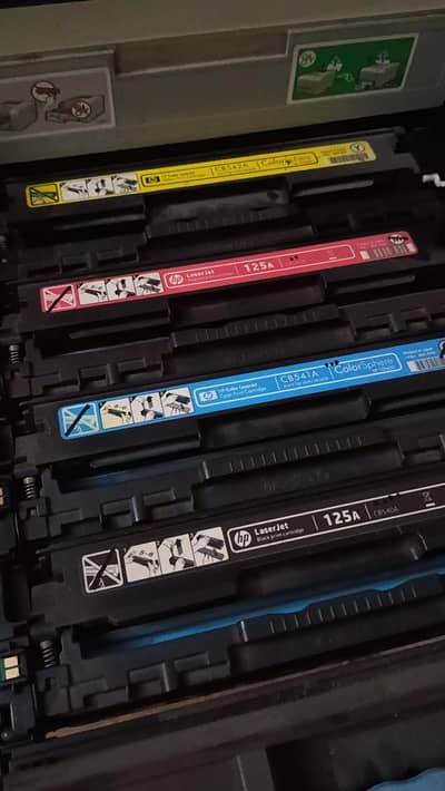 hp colour printer cartridges (almost new) READ ADD