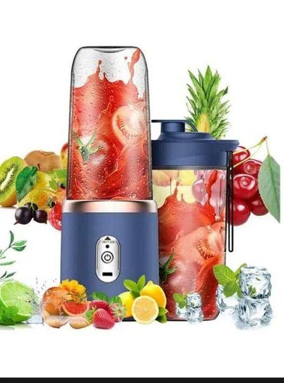 2 in 1 Rechargeable USB Mini Juicer Blender – with one Extra jug
