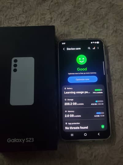 Samsung Mobile S23 new with box