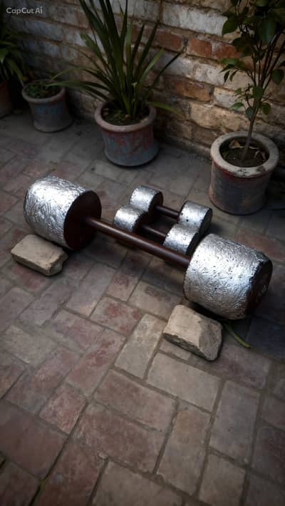 Adjustable/Fixed Dumbbells Set (2x 4kg and 1x Heavy 35kg Dumbbell)