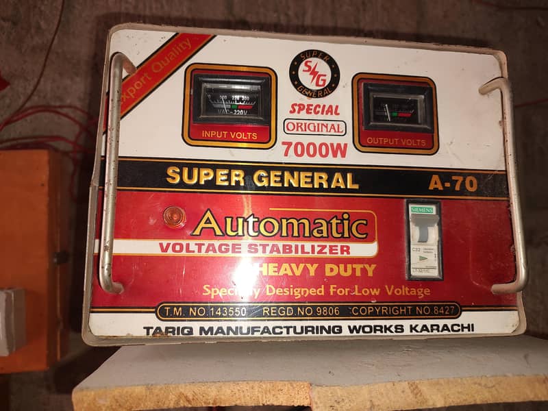 Automatic Voltage control stabilizer 7000wolt 1
