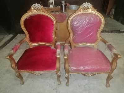 2chairs and 1table condition new price 20000