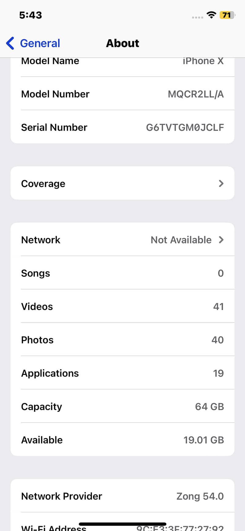 Apple iPhone X 7