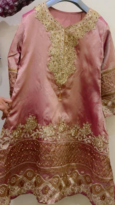 elegant pink party dresss 3 piece