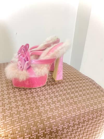Barbie pink high heels