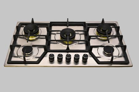 5 Burner Kitchen Hob | Steel Body
