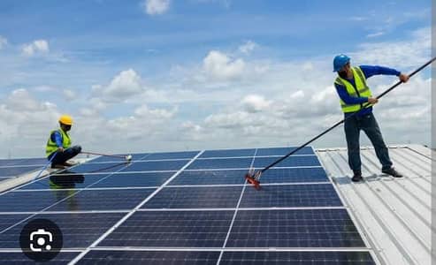 solar panels cleaning available door step