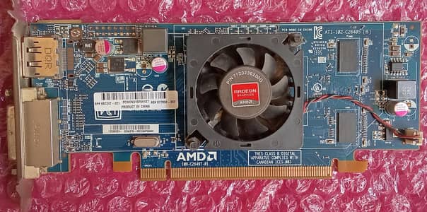Nvidia Radeon c6450 ddr3 Graphic card 1 GB 64 bit available.