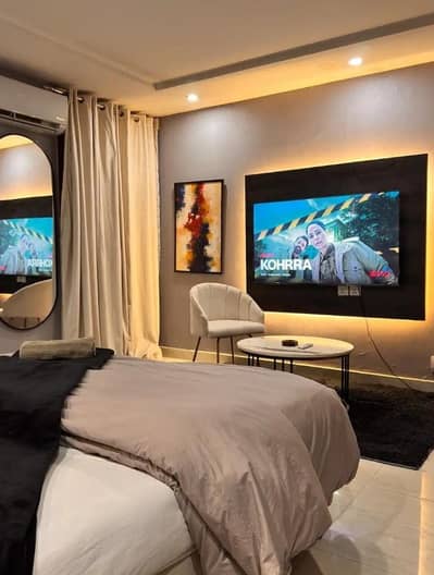 Daily basis, and weekly basis One bedroom fully furnished luxury apartments available for rent Gulberg greens Islamabad