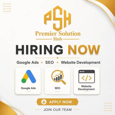 Hiring Google Ads Expert | SEO Experts | Web Developer