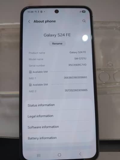 Samsung Mobile S24 fE